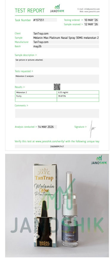 TanTrap Melanin Max Nasal Tanning Spray 30mg Platinum | Peptide Accelerator UK - Image 3